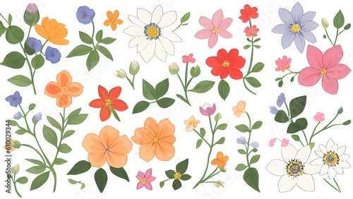 Wallpaper Mural illustration seamless flowers background Vector of a seamless floral pattern  for Wedding, anniversary, birthday and party. Design for banner, poster, card Torontodigital.ca