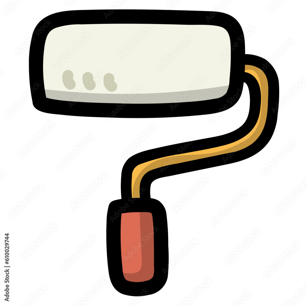 paint roller filled outline icon style paint roller filled outline icon style