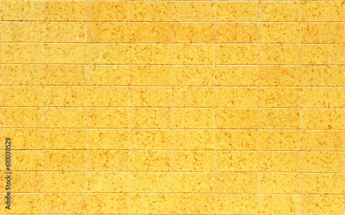 Canvas-taulu Flat yellow tiles mottled in ocher