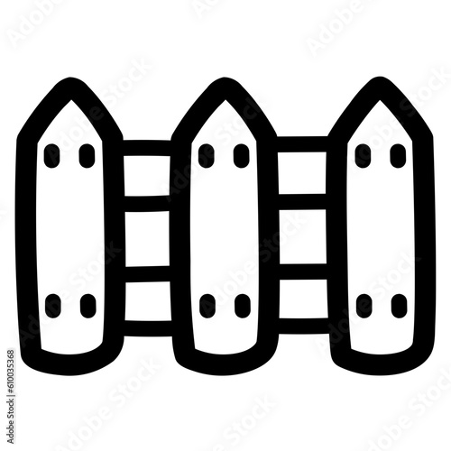 fence line icon style