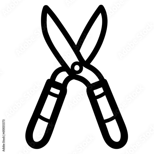 hedge line icon style