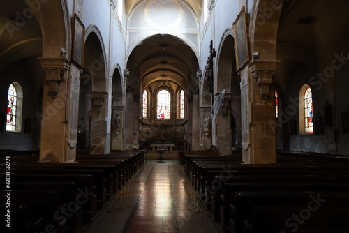 Eglise Notre Dame de l'Assomption, construite au 13ème siècle, de style gothique, ville de Saint Dizier, département de la Haute Marne, France photo