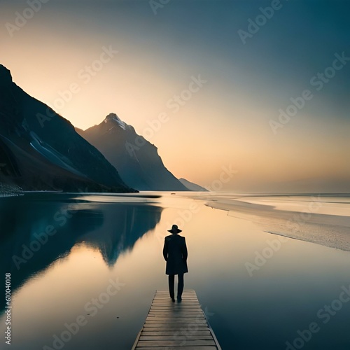 silhouette of couple on the beach at sunset