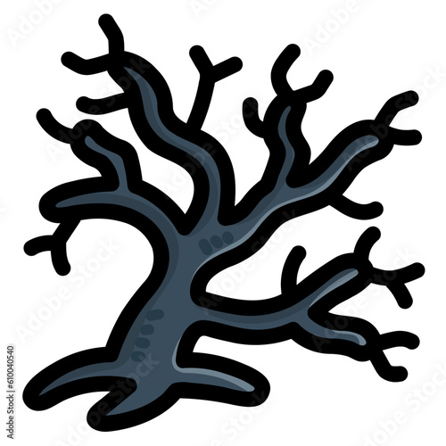 tree filled outline icon style