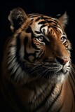 Portrait of a bengal tiger, Generative AI
