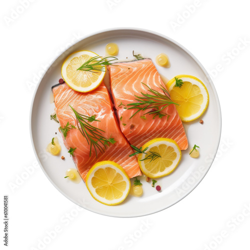 Delicious Plate of Raw Salm...