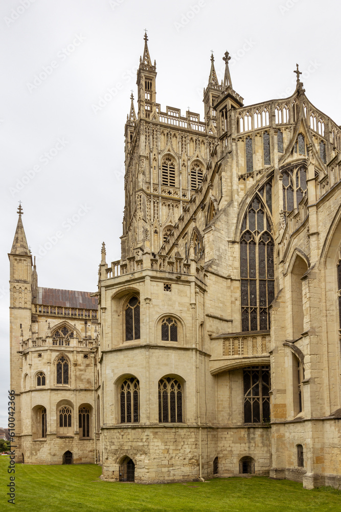 Gloucester Cathedral or Cathedral Church of St Peter and the Holy and Indivisible Trinity,  Gloucestershire, England. UK.
