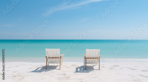chairs on a beach © Ksenia