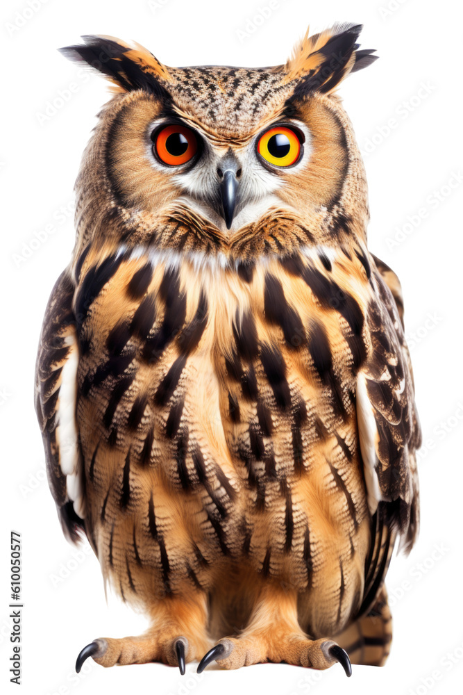 close up of a eagle owl isolated on a transparent background close up of a eagle owl isolated on a transparent background