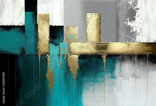 Abstract painting. Painting in the interior. A modern poster. Generative AI