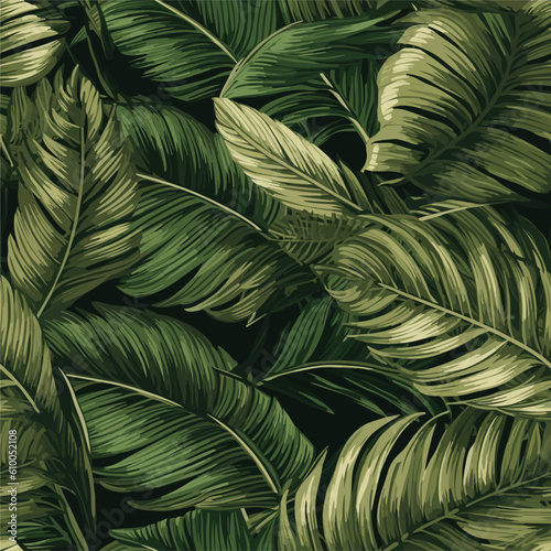 Seamless Colorful Tropical Leaves Pattern.

Seamless pattern of Tropical Leaves in colorful style. Add color to your digital project with our pattern! photo