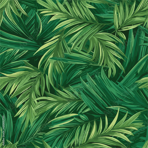 Seamless Colorful Tropical Leaves Pattern.  Seamless pattern of Tropical Leaves in colorful style. Add color to your digital project with our pattern 