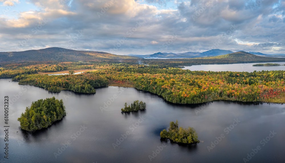 Autumn colors on Prong Pond - in the Moosehead Lake - Greenville area of Maine