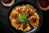 Oyster omelette created with Generative AI technology