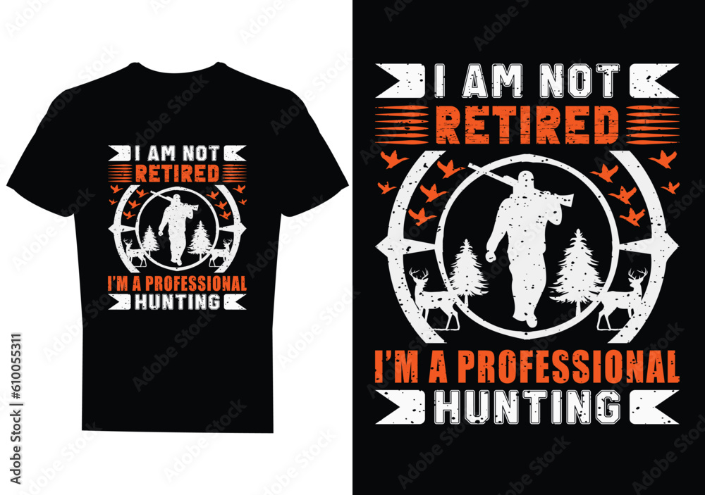 Hunting t shirt design Hunting t shirt design