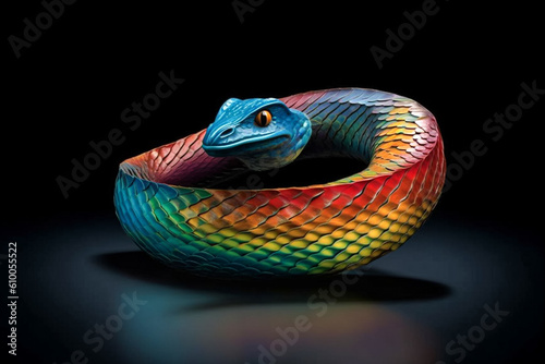 close up of a snake ring © samarpit