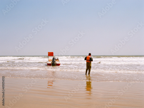 beach with boat