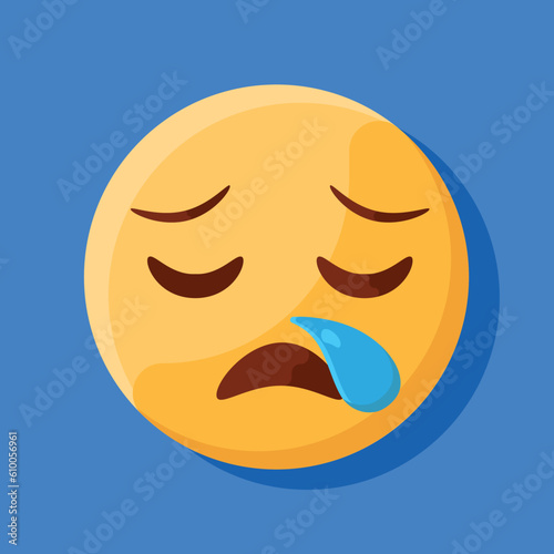 Sleepy face emoji