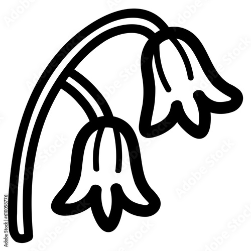 bluebell line icon style