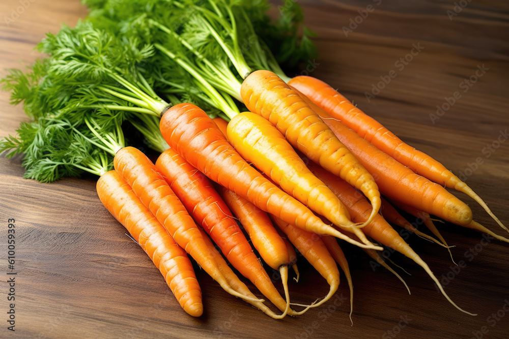 frash carrot created with Generative AI technology frash carrot created with Generative AI technology
