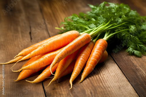 frash carrot created with Generative AI technology