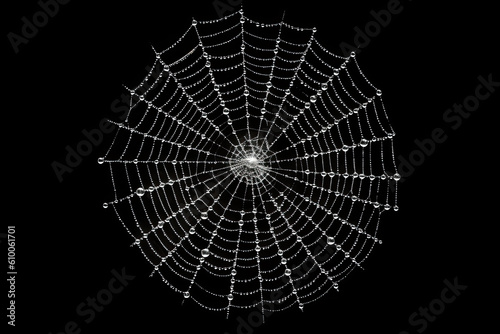 spider web isolated created with Generative AI technology