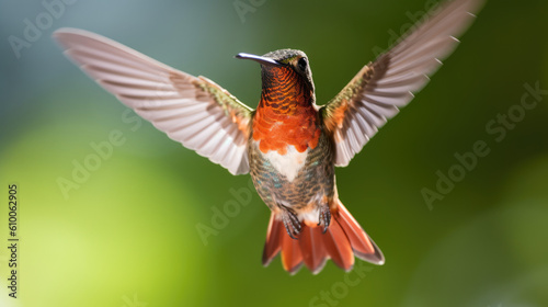 Humming bird isolated created with Generative AI technology