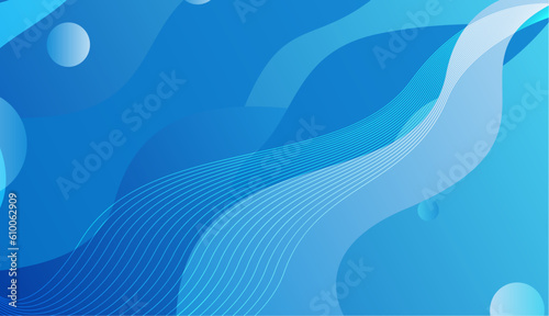 Modern blue gradient abstract vector long wide banner background. Design for poster, template on web, backdrop