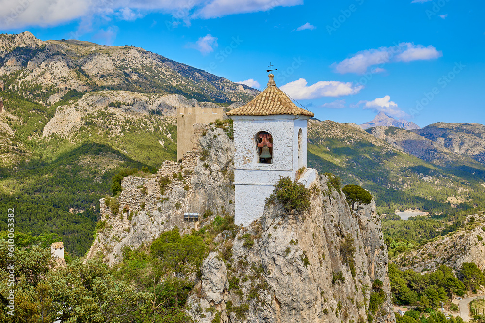 The famous Bell Tower at Guadalest Castle