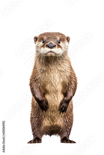 close up of a otter isolated on a transparent background © Perfect PNG