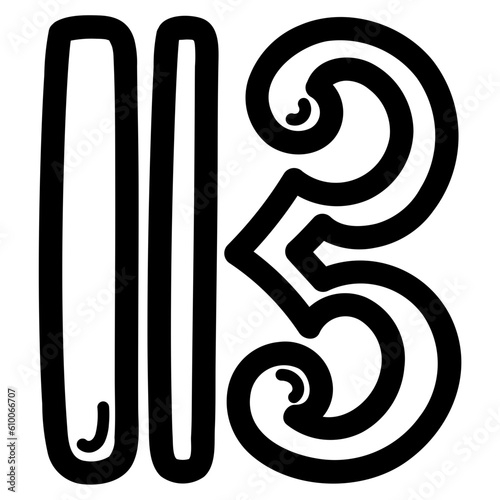 alto tenor line icon style