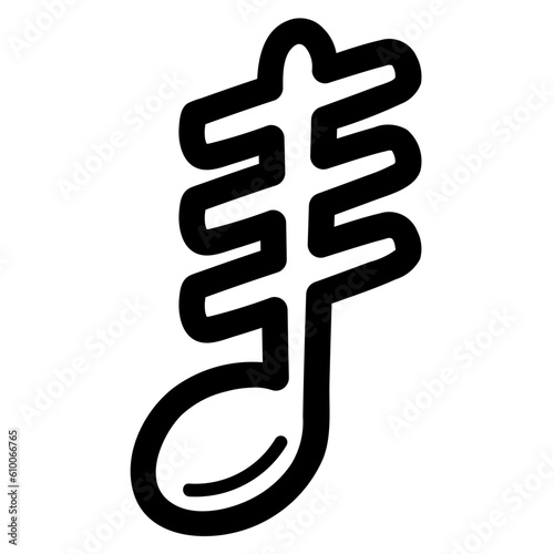 Vászonkép tremolo line icon style