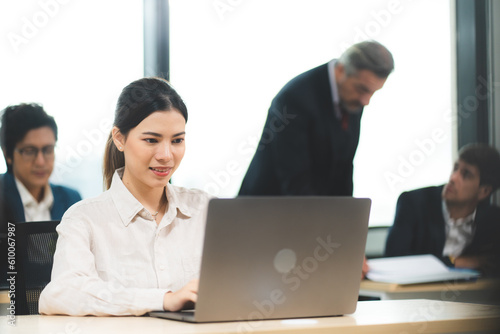Portrait of young smiling w...