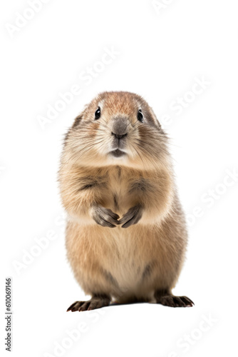 close up of a lemming isolated on a transparent background