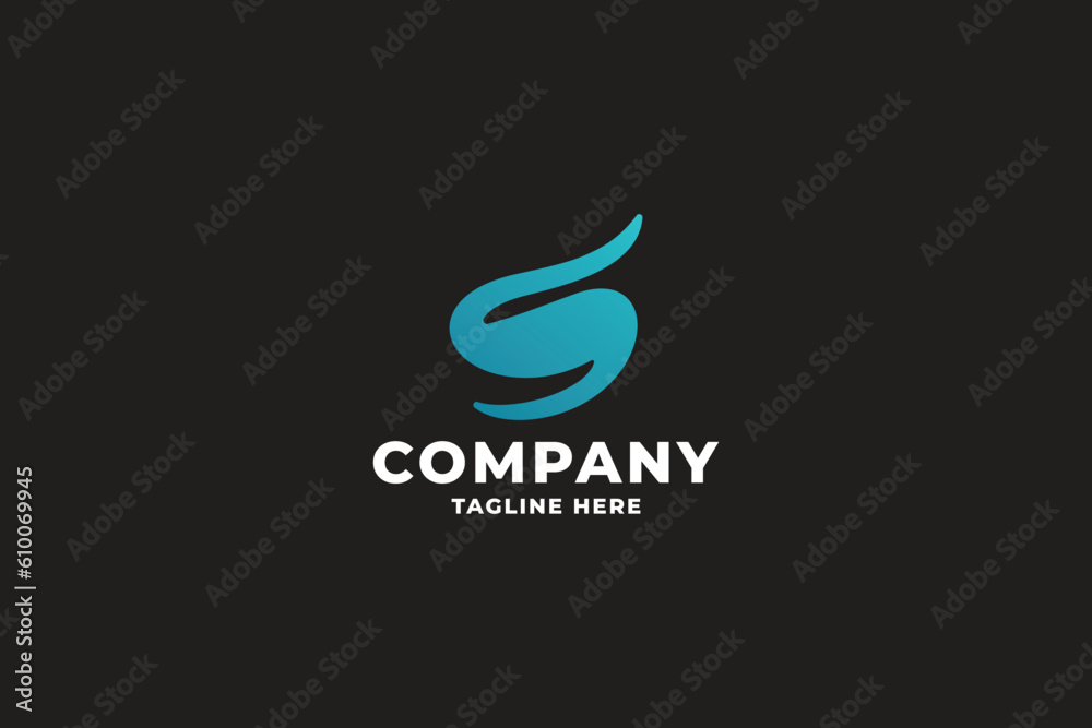 Fototapeta premium Senvoxa Letter S Pro Logo Template 