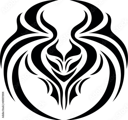 Black tribal tattoo, Isolated