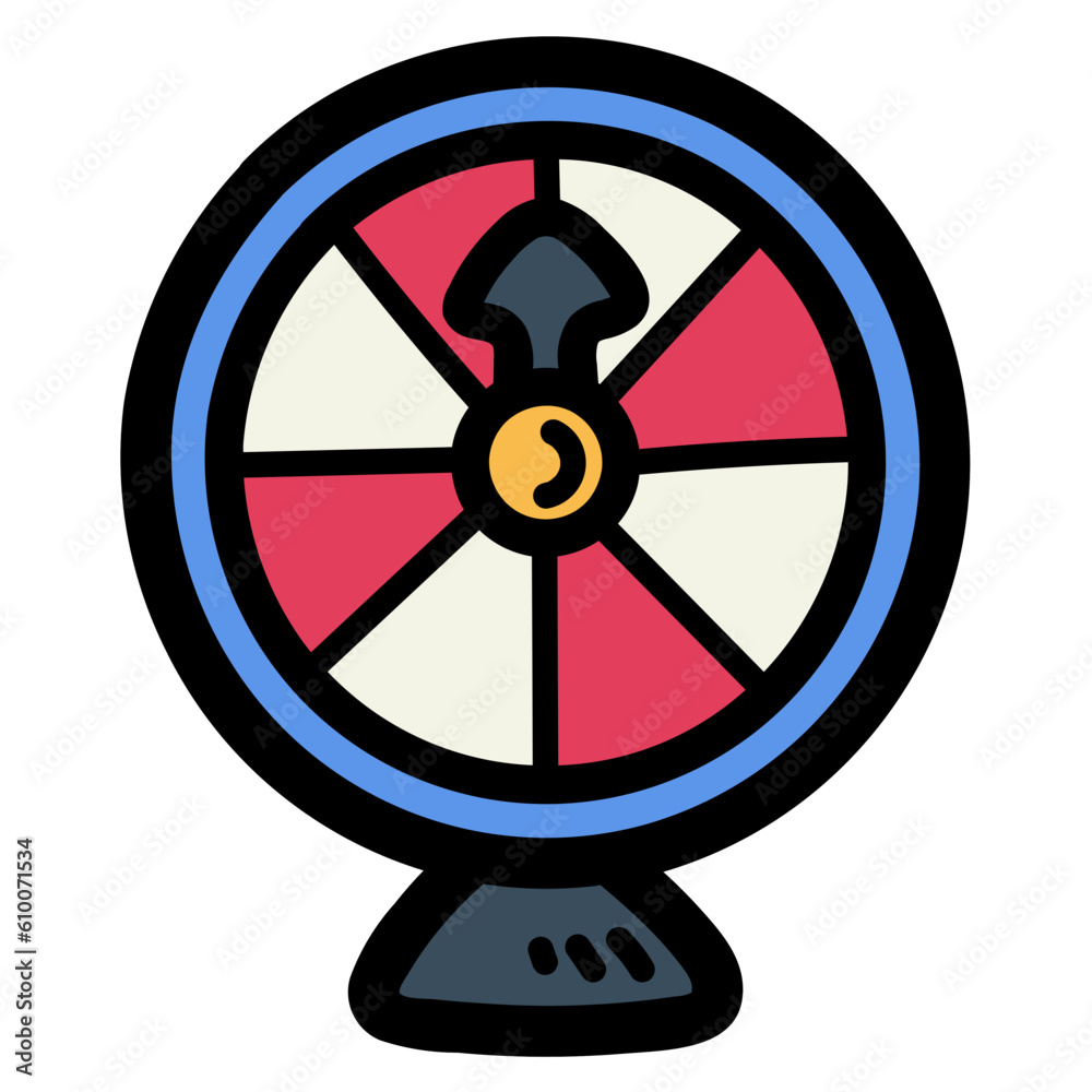 fortune wheel filled outline icon style fortune wheel filled outline icon style