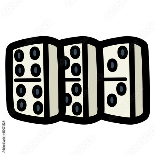 domino filled outline icon style