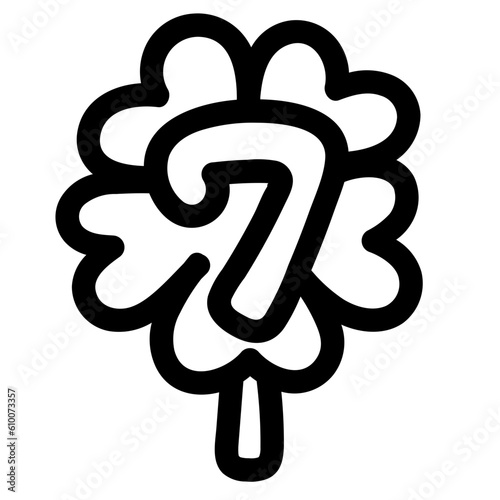 lucky line icon style