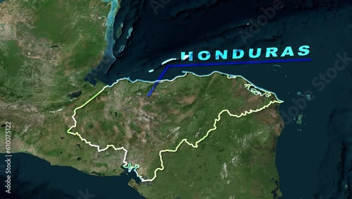 Honduras Map Animation photo