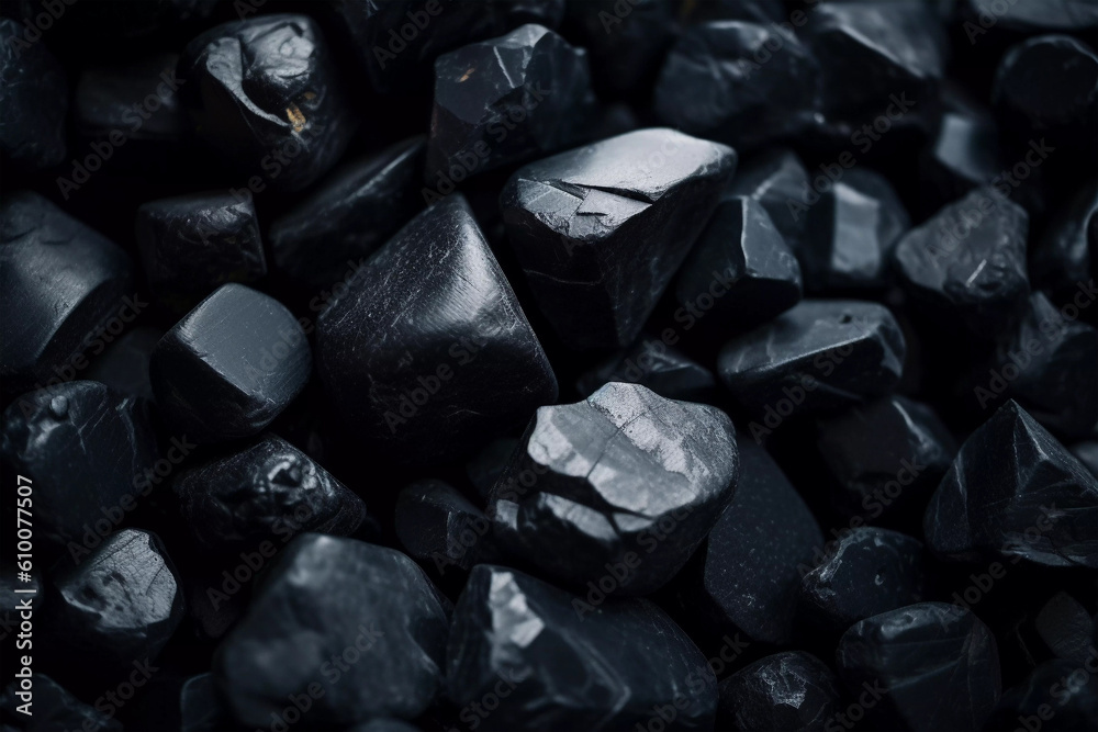 Black Obsidian Background. Obsidian texture. Created with Generative AI. Black Obsidian Background. Obsidian texture. Created with Generative AI.