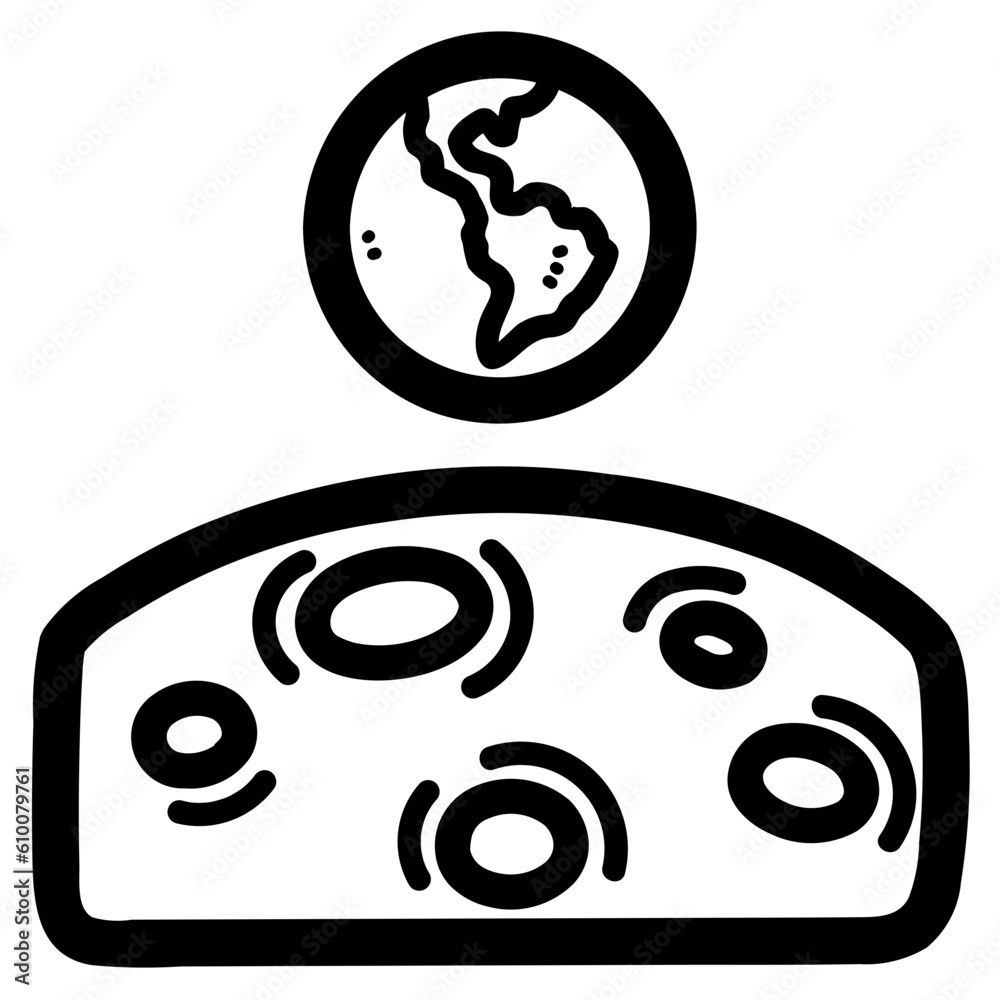 moon line icon style moon line icon style