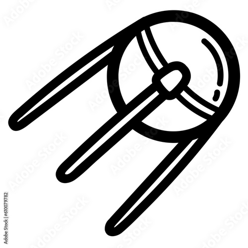 sputnik line icon style