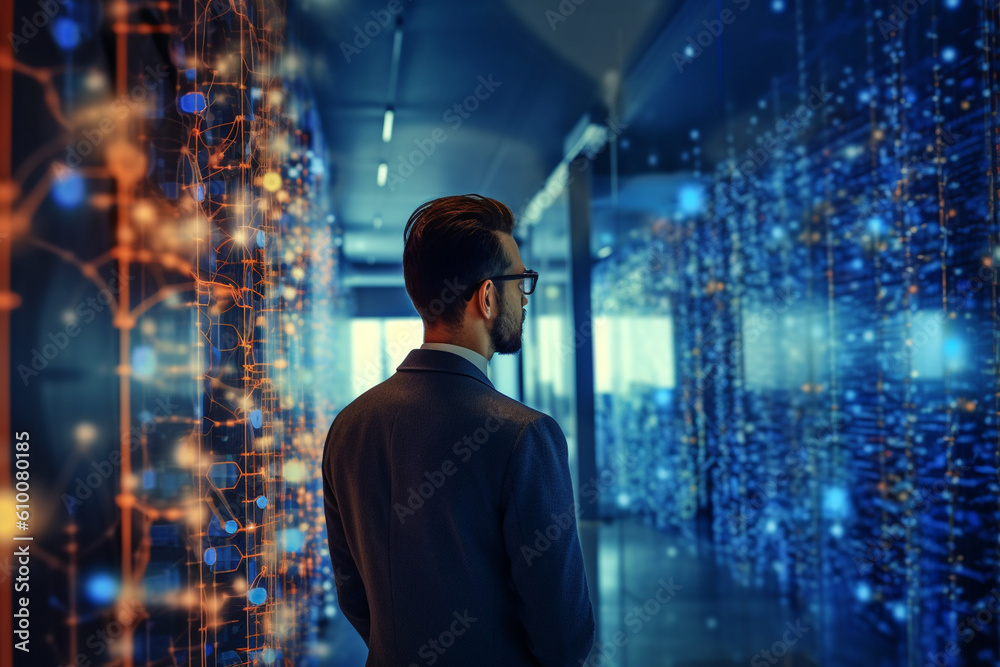 IT specialist configuring and managing virtual private networks (VPNs), IT specialists, bokeh Generative AI IT specialist configuring and managing virtual private networks (VPNs), IT specialists, bokeh Generative AI