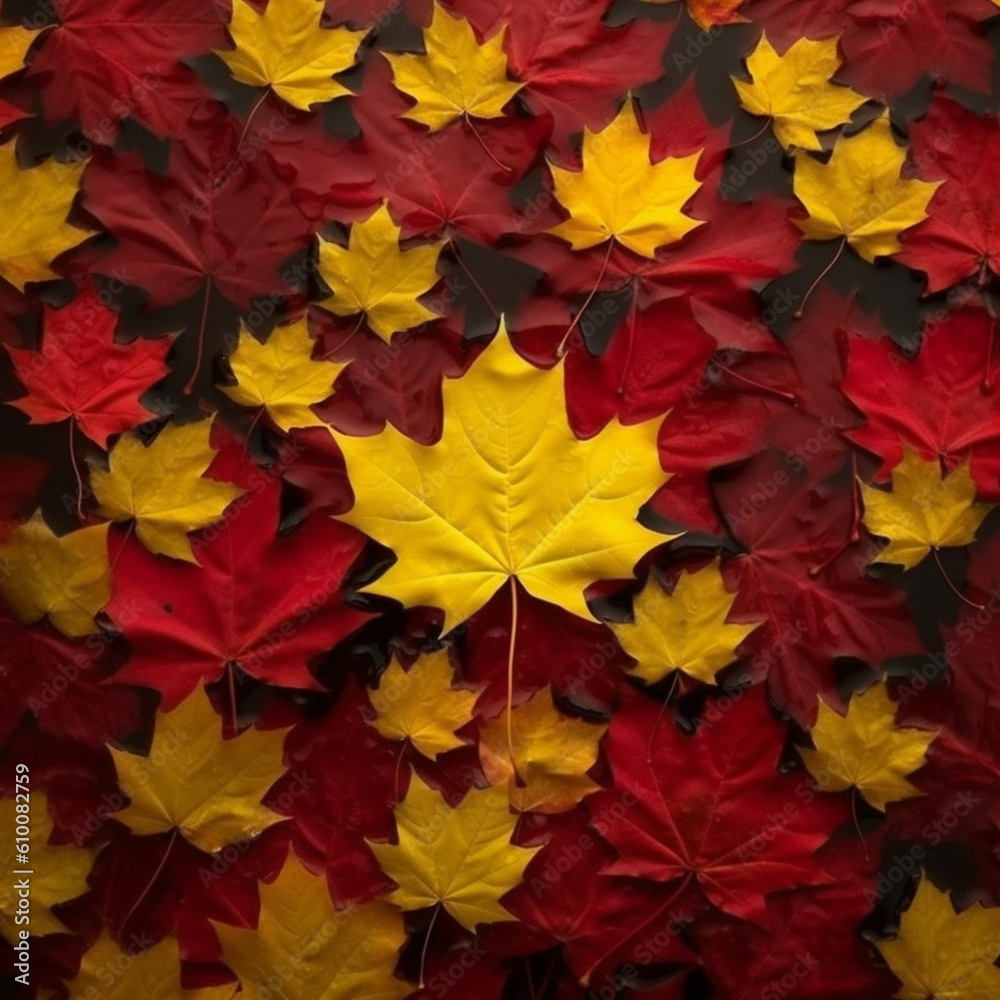 Maple leaves background. Canada Day