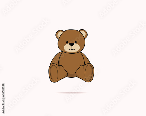 teddy bear doll vector