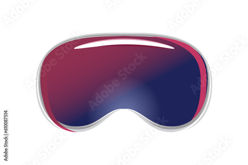 Augmented Reality Goggles, Goggle Vector, Ski Goggles, AI Goggles, Goggle Illustration, Smart Goggles, Gaming Goggles, Vector Illustration. Background