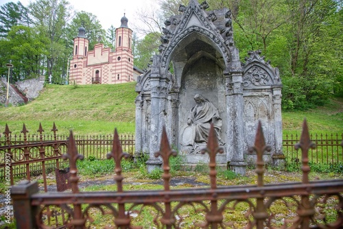 Calvary in Bardejov in summer, Slovakia