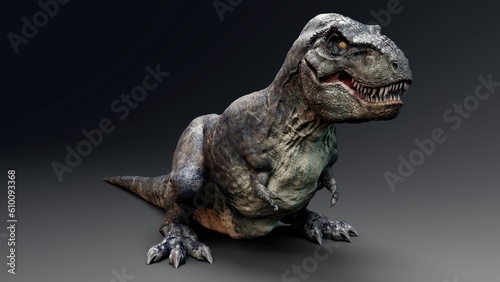 Trannosaurus Rex Sue pose render of background. 3d rendering