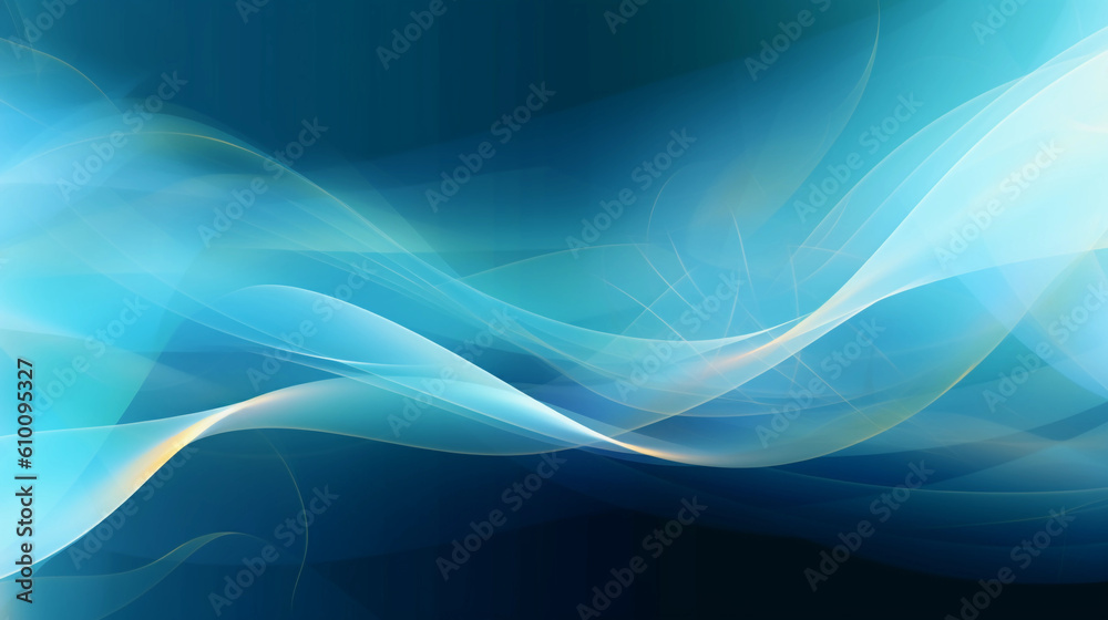 Fototapeta premium abstract blue wave background
